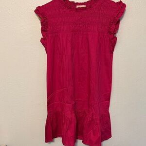 Ruffled Pink Sleeveless Top